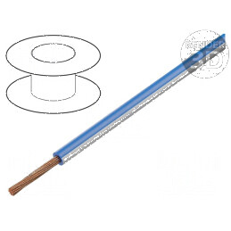 Cablu FLRY-A 1x0,35mm2 litat Cu PVC albastru-alb 60V | Electronic-mag.ro | Componente Electronice
