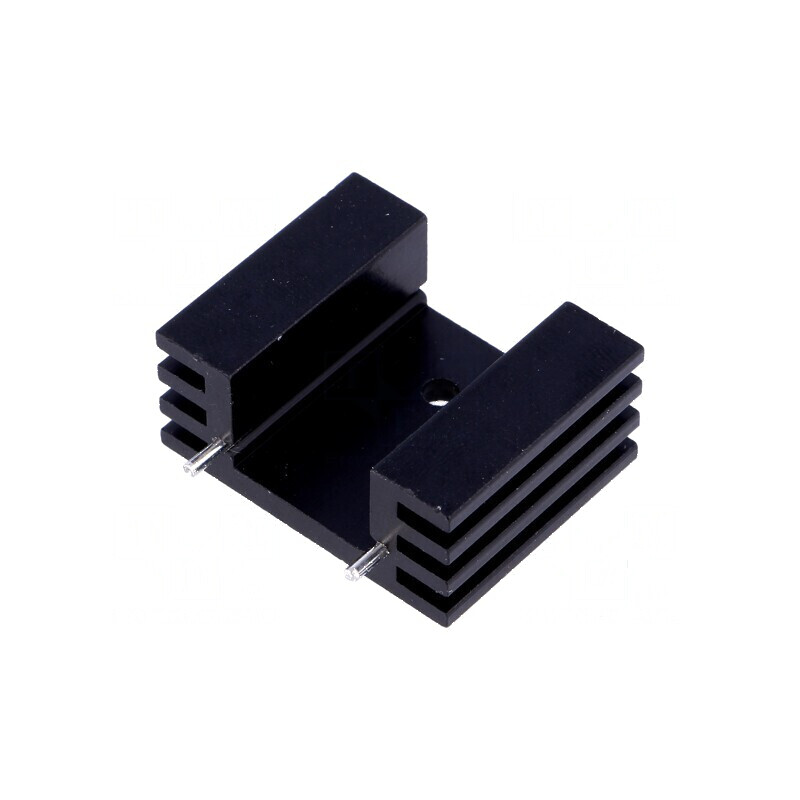Radiator extrudat TO220 negru 25,4mm x 32mm x 14mm 13K/W | Electronic-mag.ro | Componente Electronice