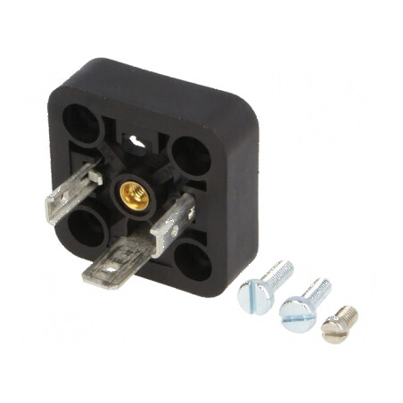 Conector cu valvă soclu A 18mm tată PIN 3 drept 16A | Electronic-mag.ro | Componente Electronice
