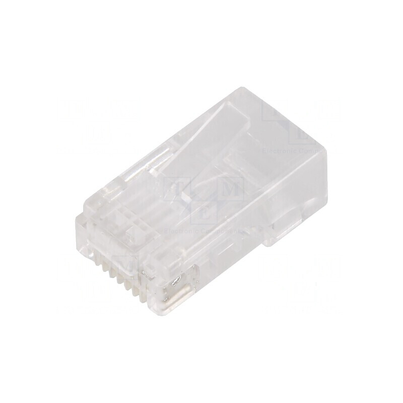 Conector RJ45 Cat 6 ecranat 8p8c IDC | Electronic-mag.ro | Componente Electronice