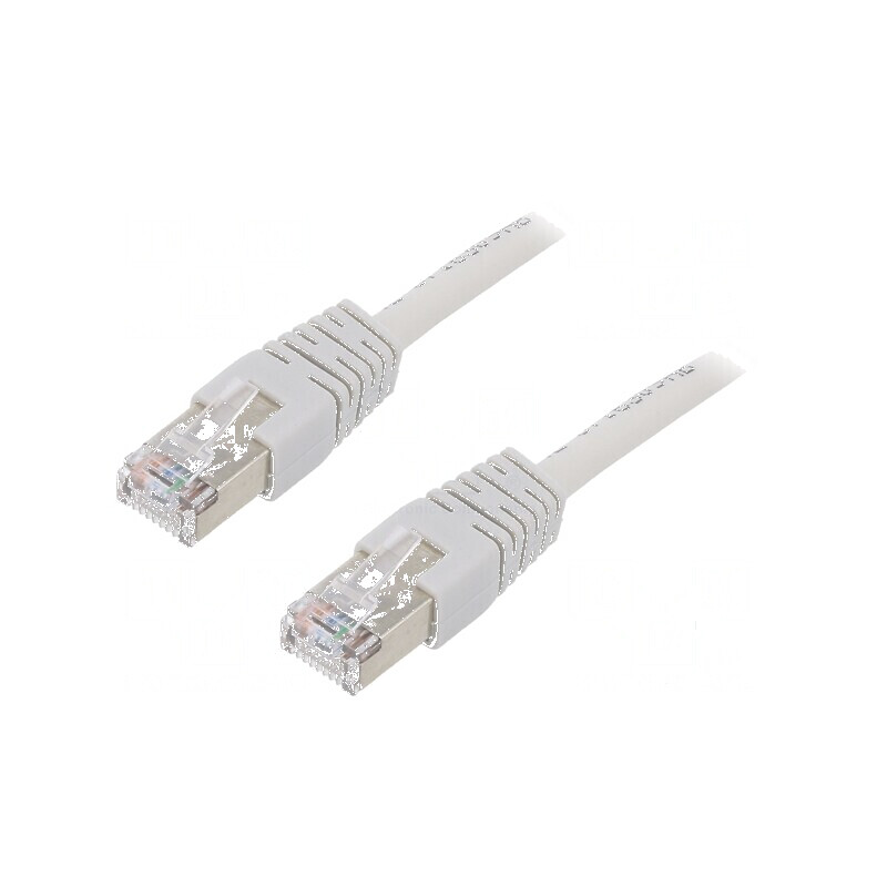 Cabluri Patch Cord F/UTP 5e CCA PVC gri 1,5m 26AWG Cablexpert | Electronic-mag.ro | Componente Electronice