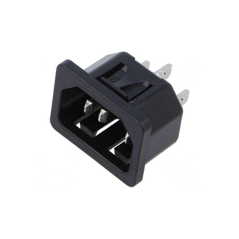 Conector alimentare AC soclu tată 10A 250VAC IEC 60320 | Electronic-mag.ro | Componente Electronice Conector alimentare AC soclu tată 10A 250VAC IEC 60320 | Electronic-mag.ro | Componente Electronice