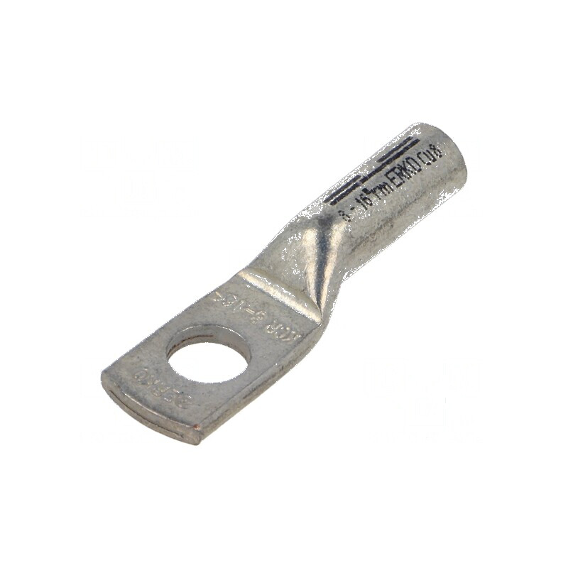 Vârf inelar tubular M8 16mm² crimpat pe cablu cositorit | Electronic-mag.ro | Componente Electronice