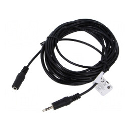 Cablu Jack 3,5mm 3pin 5m negru | Electronic-mag.ro | Componente Electronice