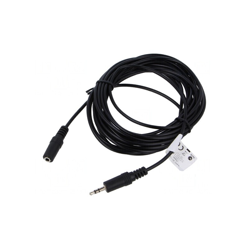 Cablu Jack 3,5mm 3pin 5m negru | Electronic-mag.ro | Componente Electronice