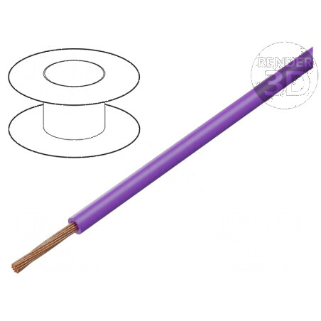 Cablu FLRY-B 1x0,35mm2 cu PVC violet 60V Clasa 5 | Electronic-mag.ro | Componente Electronice