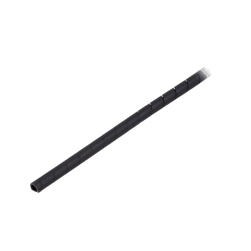 Înfăşurare spirală Øbuclă 5-20mm PE-FR polietilenă neagră | Electronic-mag.ro | Componente Electronice