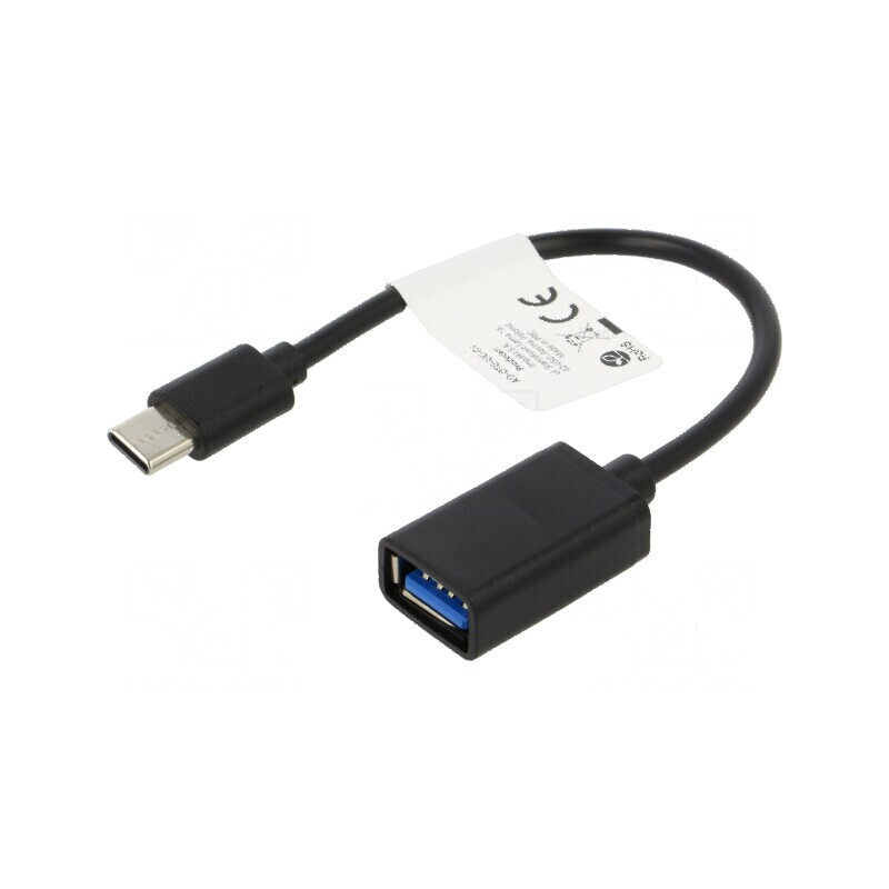 Cablu adaptor USB 2.0 A la C 0,15m nichelat | Electronic-mag.ro | Componente Electronice Cablu adaptor USB 2.0 A la C 0,15m nichelat | Electronic-mag.ro | Componente Electronice