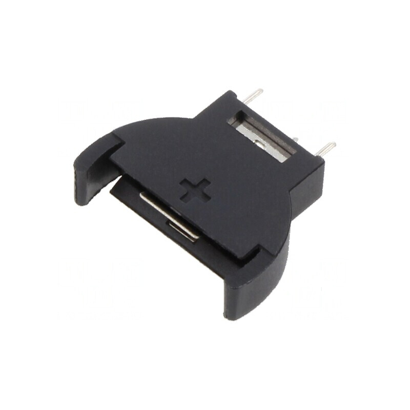 Soclu vertical THT 20mm Nr.bat 1 negru | Electronic-mag.ro | Componente Electronice