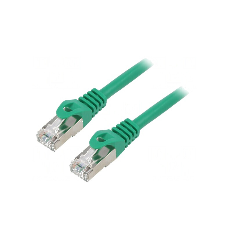 Cablul Patch F/UTP 6 litat CCA PVC verde 1m 26AWG | Electronic-mag.ro | Componente Electronice