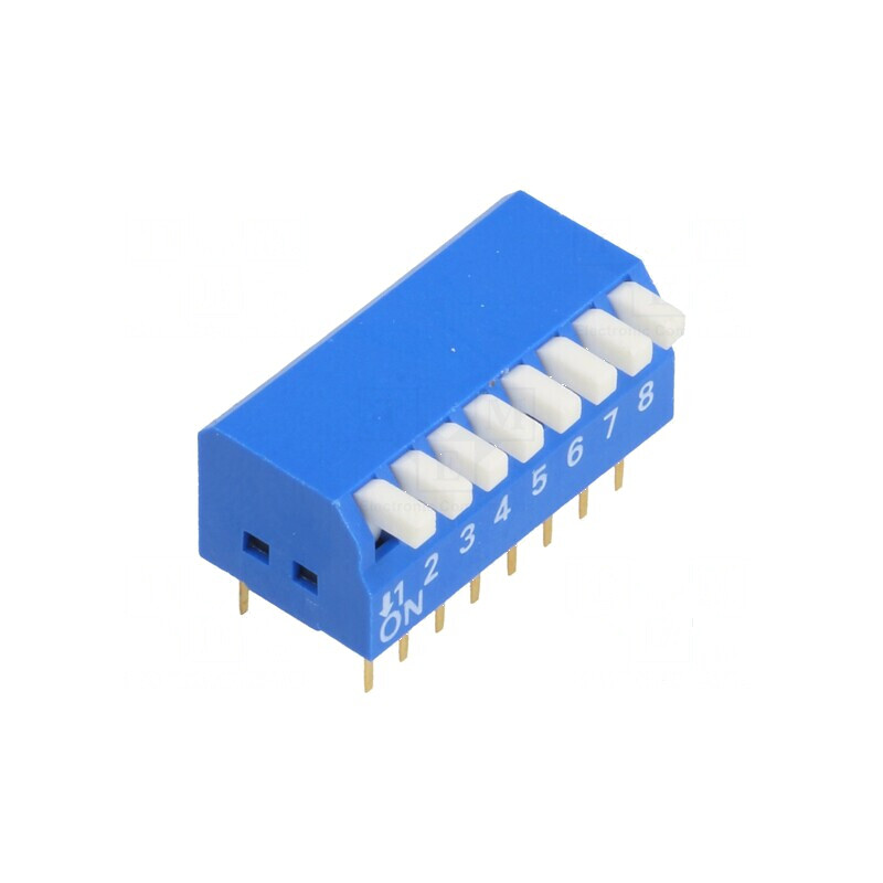 Comutator DIP-SWITCH 8 Secţiuni ON-OFF 0,05A 12VDC | Electronic-mag.ro | Componente Electronice Comutator DIP-SWITCH 8 Secţiuni ON-OFF 0,05A 12VDC | Electronic-mag.ro | Componente Electronice