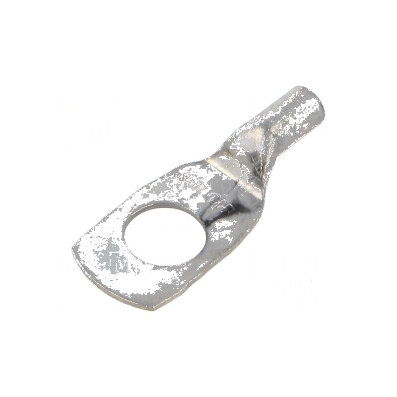 Vârf inelar tubular M10 6mm² crimpat pe cablu cositorit | Electronic-mag.ro | Componente Electronice