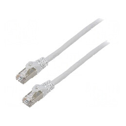 Patch cord F/UTP 6 litat CCA PVC gri 1m 26AWG | Electronic-mag.ro | Componente Electronice