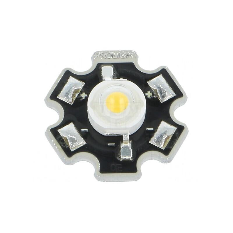 LED STAR alb cald 3W 700mA 130° 92,9-250,9lm | Electronic-mag.ro | Componente Electronice