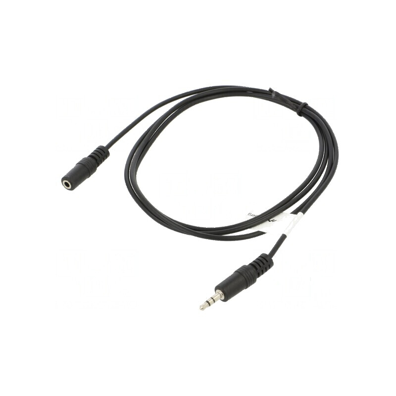 Cablu Jack 3,5mm 3pin 1,5m negru | Electronic-mag.ro | Componente Electronice