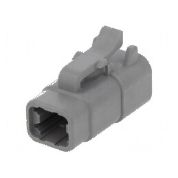 Conector cablu-cablu mufă mamă ATM 4 pini gri IP67 | Electronic-mag.ro | Componente Electronice