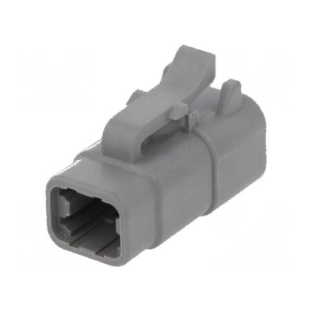 Conector cablu-cablu mufă mamă ATM 4 pini gri IP67 | Electronic-mag.ro | Componente Electronice