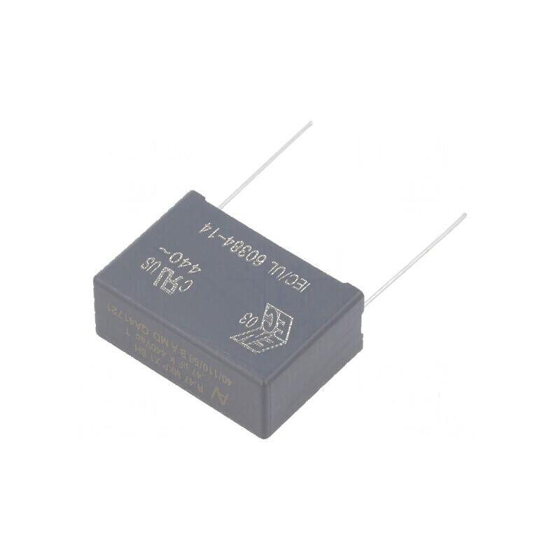 Condensator polipropilenă X1 0,47uF 32x22x13mm THT | Electronic-mag.ro | Componente Electronice