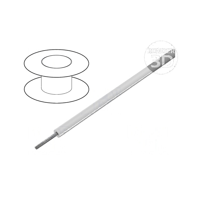 Cablu SiF 1x2,5mm2 litat Cu silicon alb 300V 500V | Electronic-mag.ro | Componente Electronice Cablu SiF 1x2,5mm2 litat Cu silicon alb 300V 500V | Electronic-mag.ro | Componente Electronice