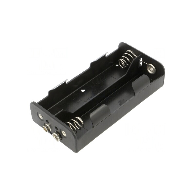 Suport C R14 Nr. bat. 4 tip 6F22 negru | Electronic-mag.ro | Componente Electronice