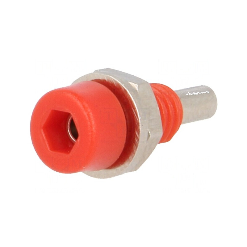 Conector banană 2mm soclu 10A 60VDC roșu 17mm | Electronic-mag.ro | Componente Electronice Conector banană 2mm soclu 10A 60VDC roșu 17mm | Electronic-mag.ro | Componente Electronice