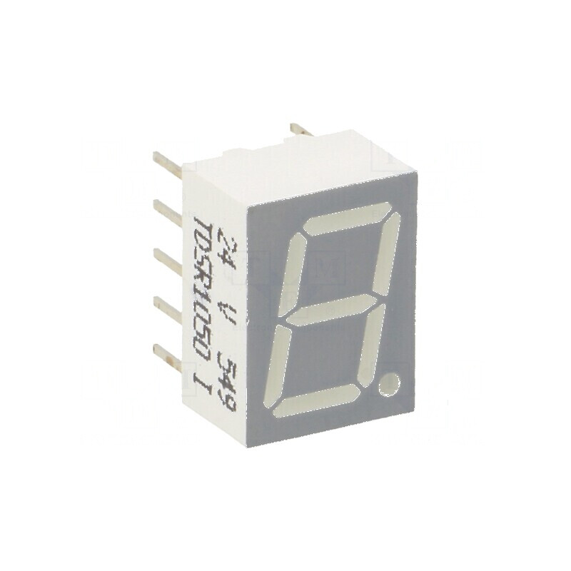 Afișaj LED 7 segmente 10mm 0,39 roșie 0,28÷3mcd | Electronic-mag.ro | Componente Electronice Afișaj LED 7 segmente 10mm 0,39 roșie 0,28÷3mcd | Electronic-mag.ro | Componente Electronice