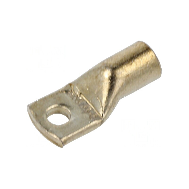 Inelar tubular M6 35mm2 crimpat pe cablu cositorit 2AWG | Electronic-mag.ro | Componente Electronice