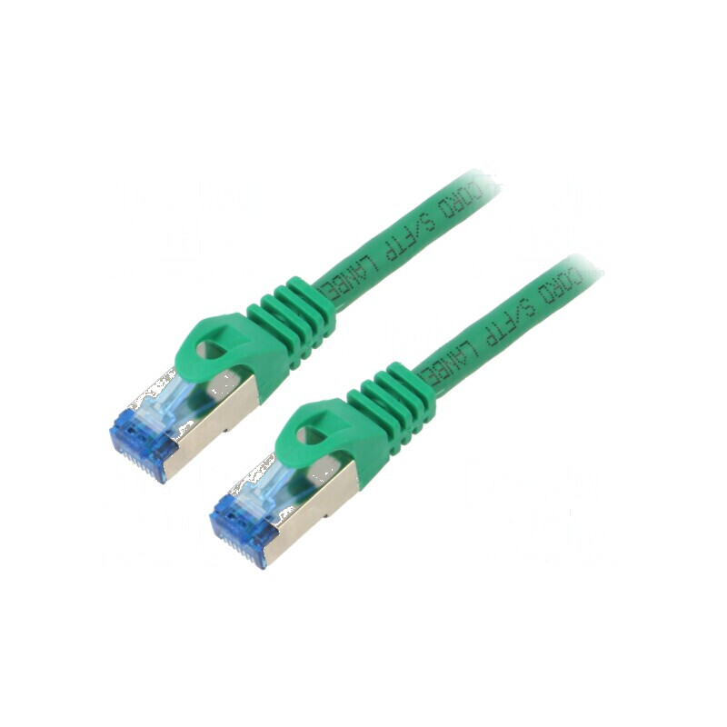 Cablu Patch S/FTP 6a CCA LSZH Verde 0,5m 26AWG | Electronic-mag.ro | Componente Electronice