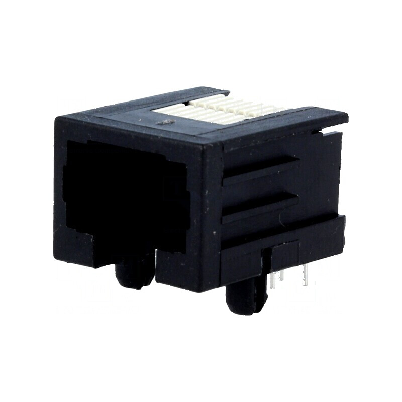 Conector RJ45 soclu PIN 8 Cat 3 profil jos 8p8c | Electronic-mag.ro | Componente Electronice