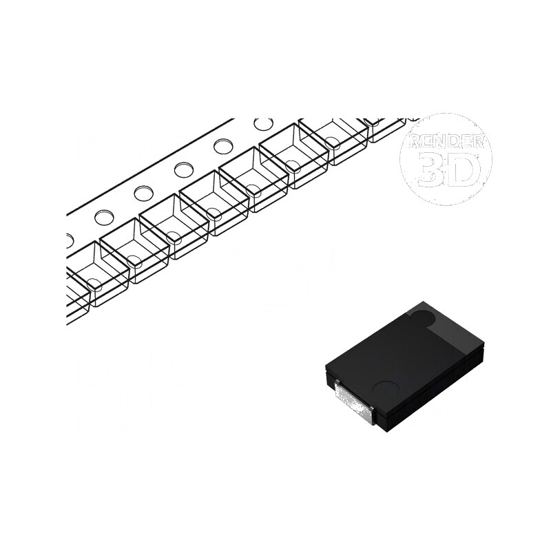 Condensator polimeric low ESR 100uF 6.3VDC SMD ±20% 15mΩ | Electronic-mag.ro | Componente Electronice