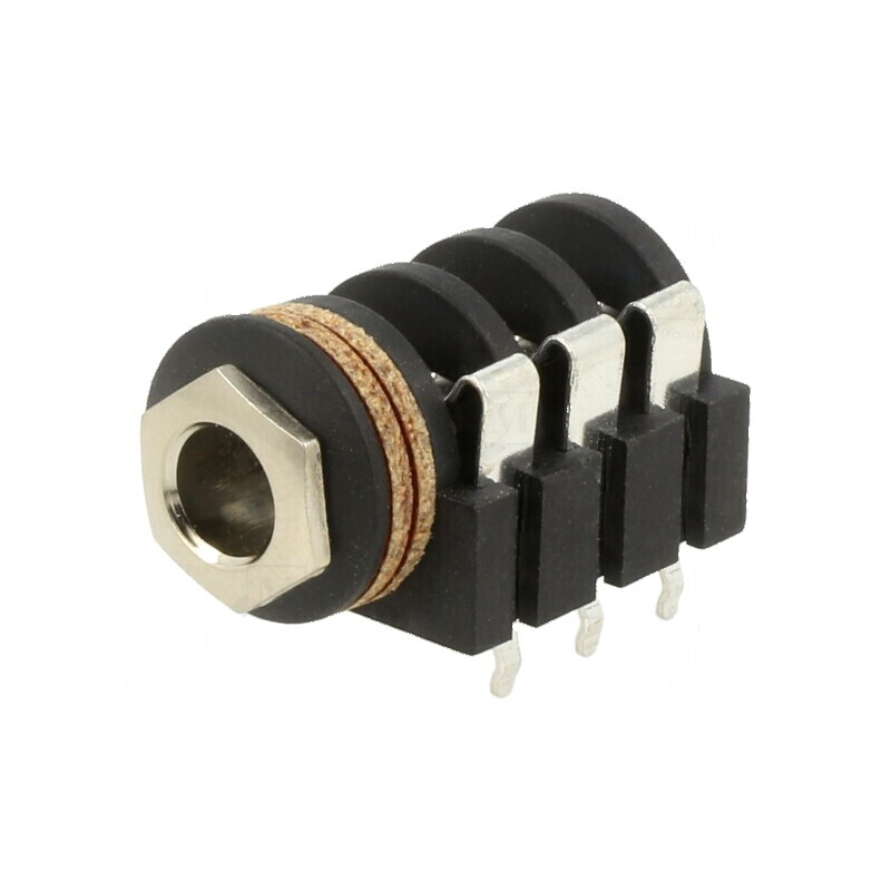 Conector Jack 6,3mm Stereo Soclu cu Întrerupător 3 Piste | Electronic-mag.ro | Componente Electronice