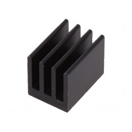 Radiator extrudat negru 19mm x 13,5mm x 15,24mm 18K/W | Electronic-mag.ro | Componente Electronice