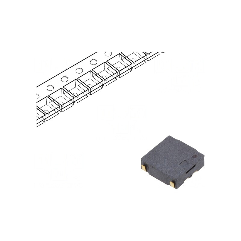 Traductor de sunet SMD 2670Hz - Semnalizator electromagnetic | Electronic-mag.ro | Componente Electronice