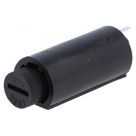 Clemă siguranţe cilindrice verticală 5x20mm 6A - Raster 10mm | Electronic-mag.ro | Componente Electronice