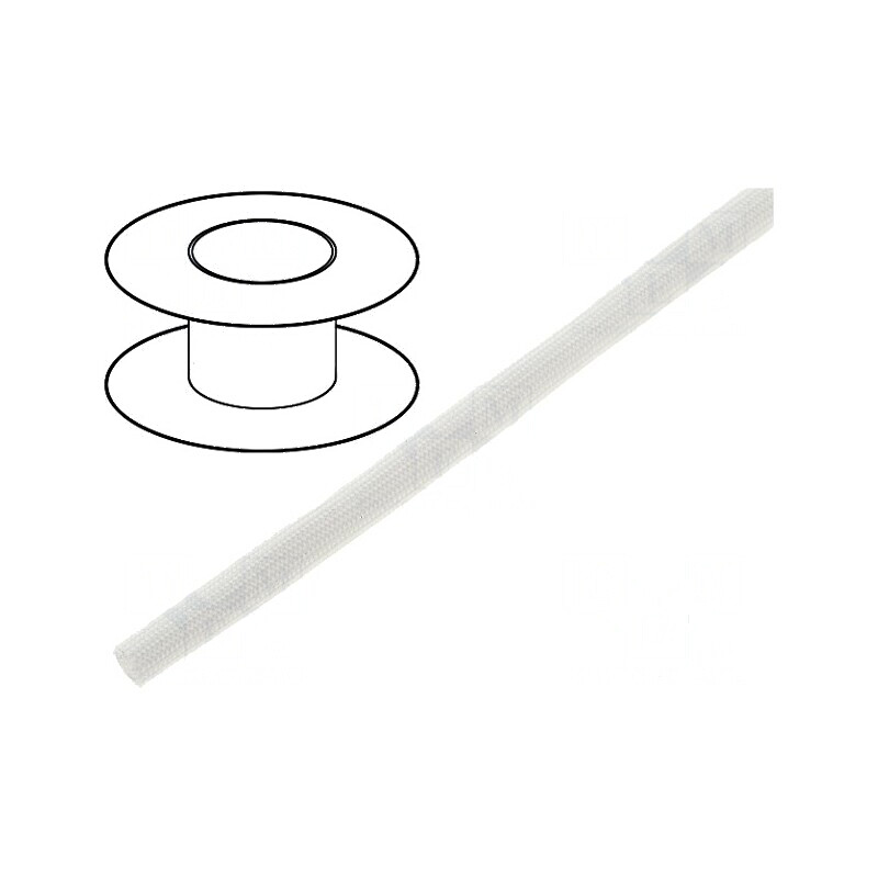 Manșon electroizolant fibră de sticlă Ø5mm -40÷180°C | Electronic-mag.ro | Componente Electronice