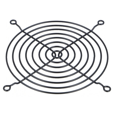 Protecție metalică 120x120mm cu șurub negru | Electronic-mag.ro | Componente Electronice