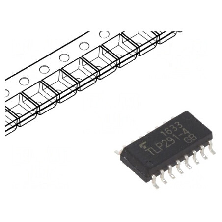 Optocuplor SMD 4 Canale 2,5kV SOP16 | Electronic-mag.ro | Componente Electronice