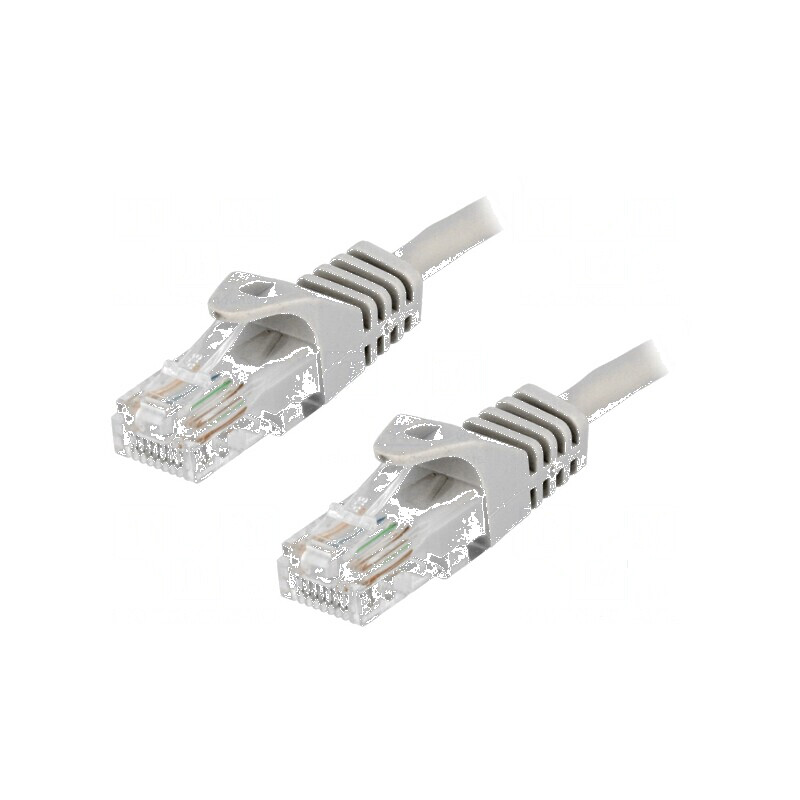 Cabluri patch U/UTP 5e CCA gri 1m RJ45 | Electronic-mag.ro | Componente Electronice