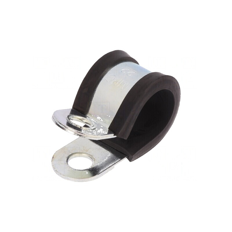 Clipsuri Øbuclă 22mm W 25mm Oţel cu Protecţie EPDM | Electronic-mag.ro | Componente Electronice