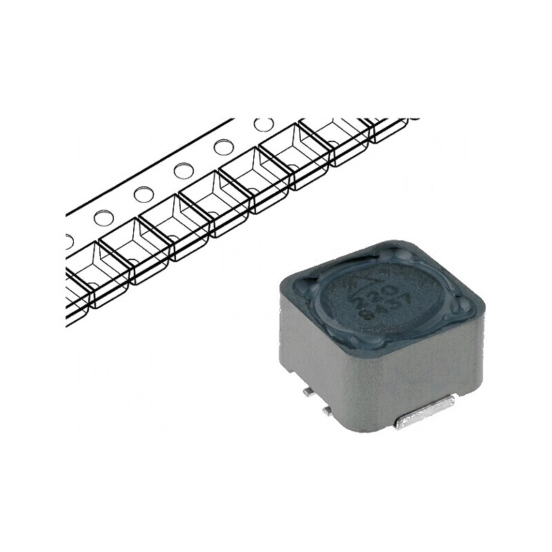 Inductor SMD 100uH 1,7A 165mΩ 12,8x12,8x8mm | Electronic-mag.ro | Componente Electronice Inductor SMD 100uH 1,7A 165mΩ 12,8x12,8x8mm | Electronic-mag.ro | Componente Electronice