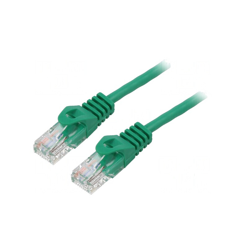 Cablu Patch U/UTP 5e CCA PVC Verde 2m 26AWG | Electronic-mag.ro | Componente Electronice