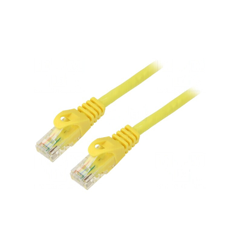 Patch cord U/UTP 5e 2m CCA PVC galben 26AWG | Electronic-mag.ro | Componente Electronice Patch cord U/UTP 5e 2m CCA PVC galben 26AWG | Electronic-mag.ro | Componente Electronice