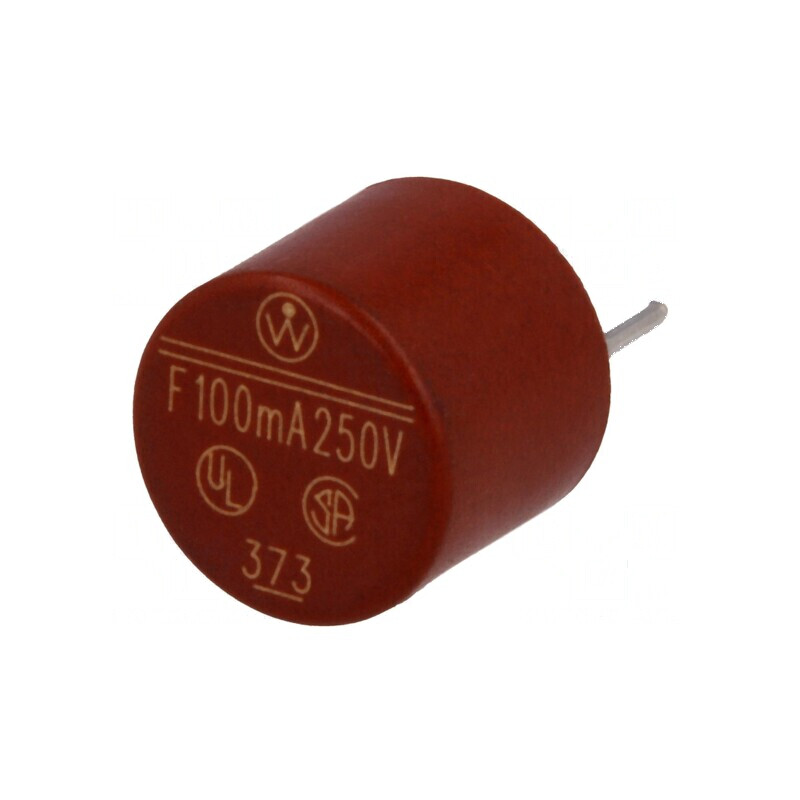 Siguranţă ardere rapidă 100mA 250VAC THT TR5 cupru | Electronic-mag.ro | Componente Electronice