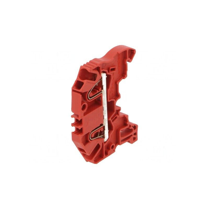 Conector de îmbinare pentru șine 0,2÷2,5mm² 2 borne roșu SNK | Electronic-mag.ro | Componente Electronice