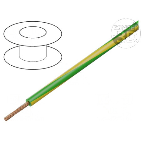 Cablu BETAtherm 155 1x1mm2 litat Cu galben-verde -55÷155°C | Electronic-mag.ro | Componente Electronice