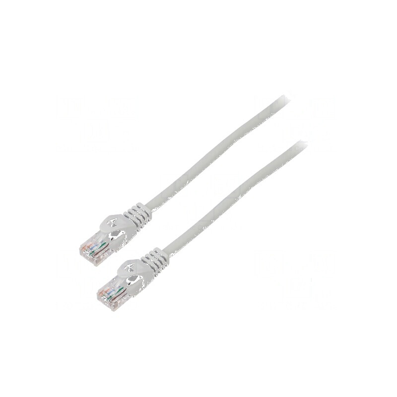 Cablul de rețea U/UTP 6 litat CCA PVC gri 1m 26AWG | Electronic-mag.ro | Componente Electronice