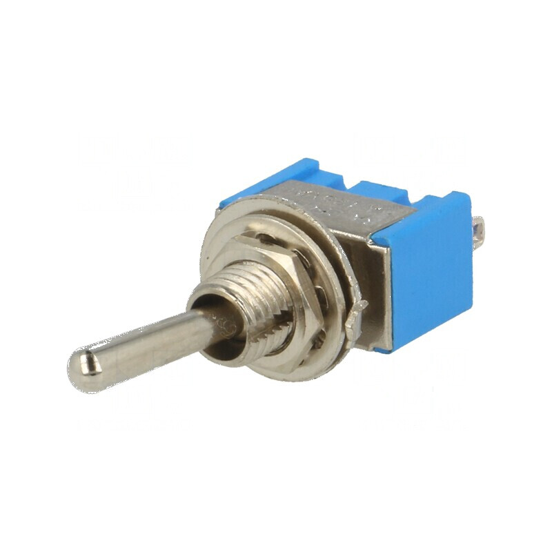 Comutator basculant 2 SPDT ON-ON 3A/250VAC pentru lipit | Electronic-mag.ro | Componente Electronice