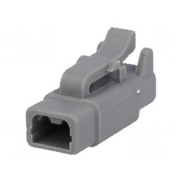 Conector cablu-cablu ATM mamă PIN 2 gri IP67 | Electronic-mag.ro | Componente Electronice
