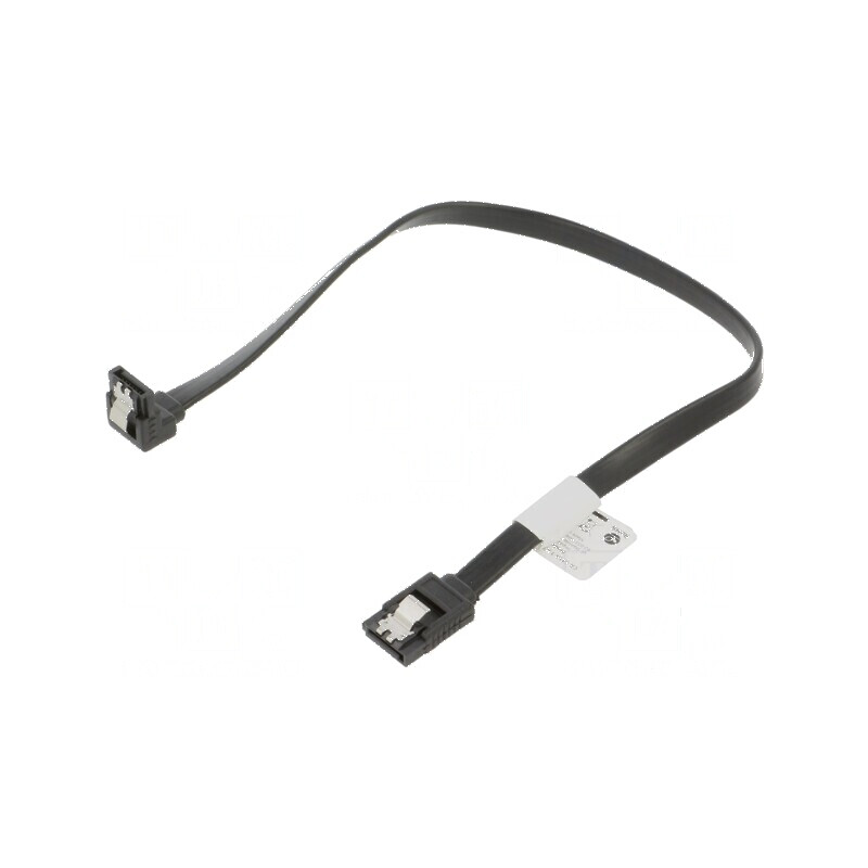 Cablu SATA negru 0,3m cu mufe SATA în unghi | Electronic-mag.ro | Componente Electronice
