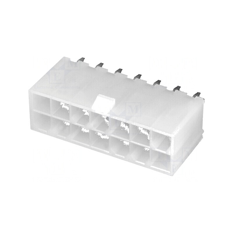 Conector cablu-placă soclu tată Mini-Fit Jr 4,2mm PIN 14 THT | Electronic-mag.ro | Componente Electronice